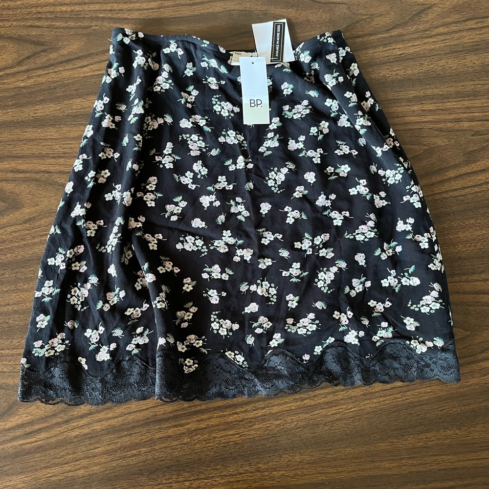 BP Black Floral Lace Skirt